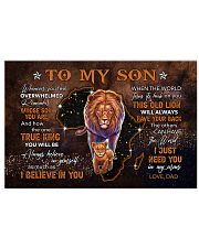 Dad To Son Lion Whenever You Feel Overwhelmed 24x16 Poster front