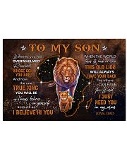 Dad To Son Lion Whenever You Feel Overwhelmed Horizontal Poster tile