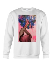 Floral Head Woman Crewneck Sweatshirt tile