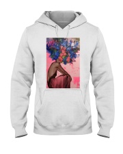 Floral Head Woman Hooded Sweatshirt tile