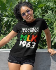 Vintage His Dream Is My Dream! MLK, Martin Luther King Jr. Classic T-Shirt apparel-classic-tshirt-lifestyle-front-232