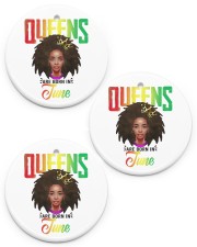 June Birthday African Circle ornament - 3 pieces (porcelain) front