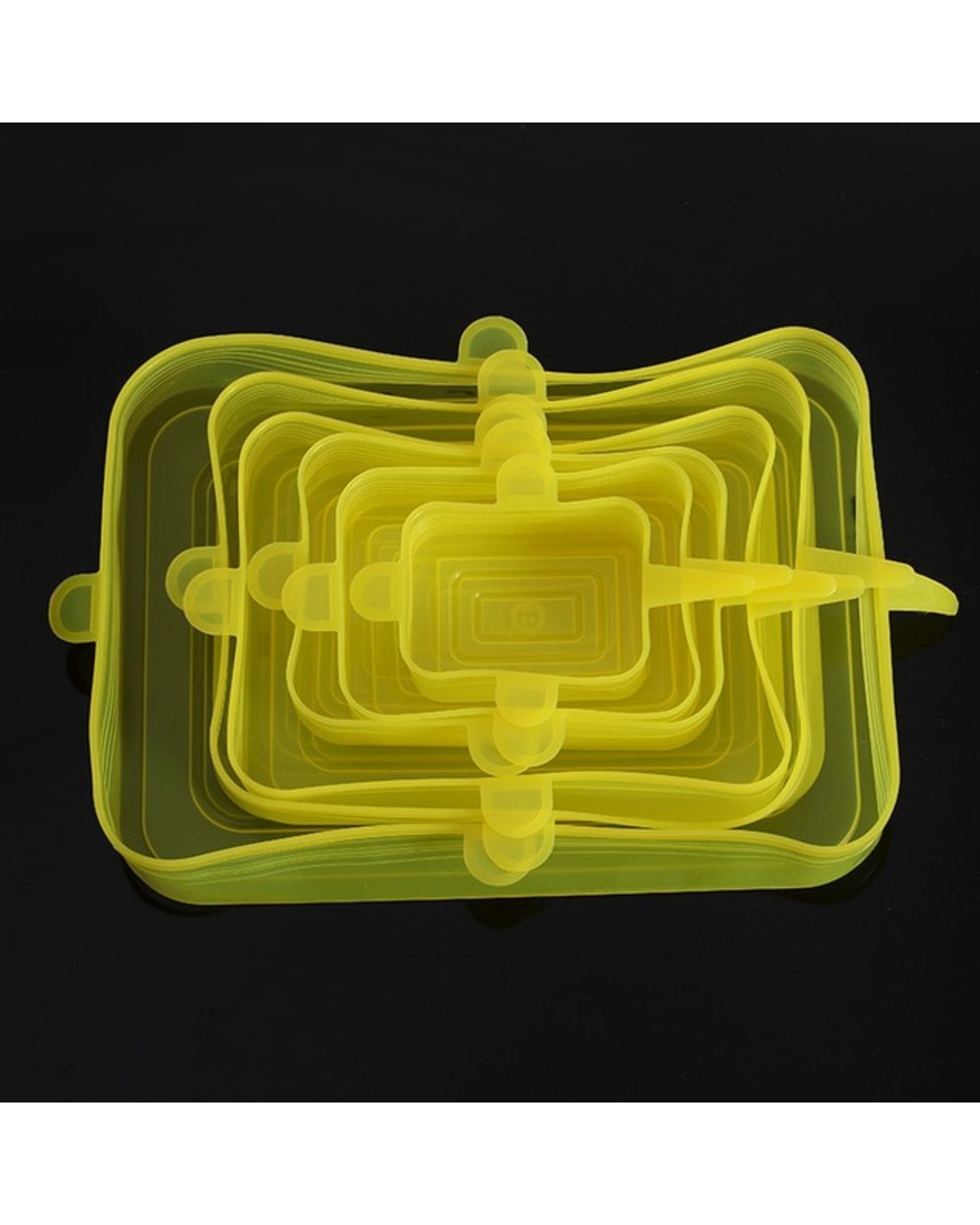 6PCS Silicone Covers Adaptable Silicone Lids Silicone Caps for Food Universal Dish Stretch Lids for Cans template