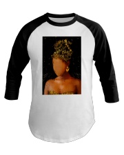 Black Woman Wall Art Baseball Tee tile