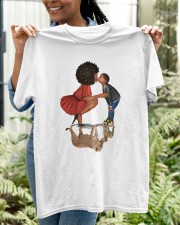Modern Mother and Son Lions - Black Family Classic T-Shirt Classic T-Shirt apparel-classic-tshirt-lifestyle-front-130