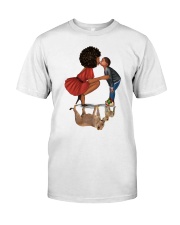 Modern Mother and Son Lions - Black Family Classic T-Shirt Premium Fit Mens Tee tile
