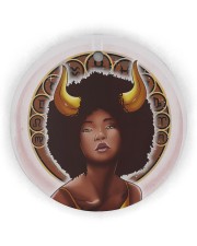 Taurus Christmas Circle Ornament (Wood tile