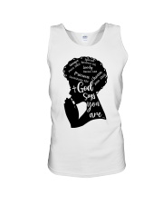 God Says You Are Unisex Tank tile