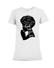 God Says You Are Premium Fit Ladies Tee tile
