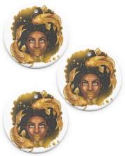 Pisces Christmas Circle ornament - 3 pieces (porcelain) front