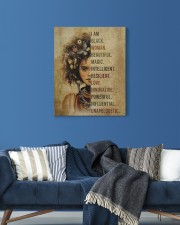 I Am Black Woman 16x20 Gallery Wrapped Canvas Prints aos-canvas-pgw-16x20-lifestyle-front-06