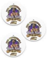 July Black King Christmas Circle ornament - 3 pieces (porcelain) front