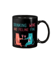DRINK WINE FELINE FINE Mug thumbnail