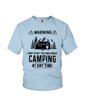 TALKING ABOUT CAMPING Youth T-Shirt thumbnail