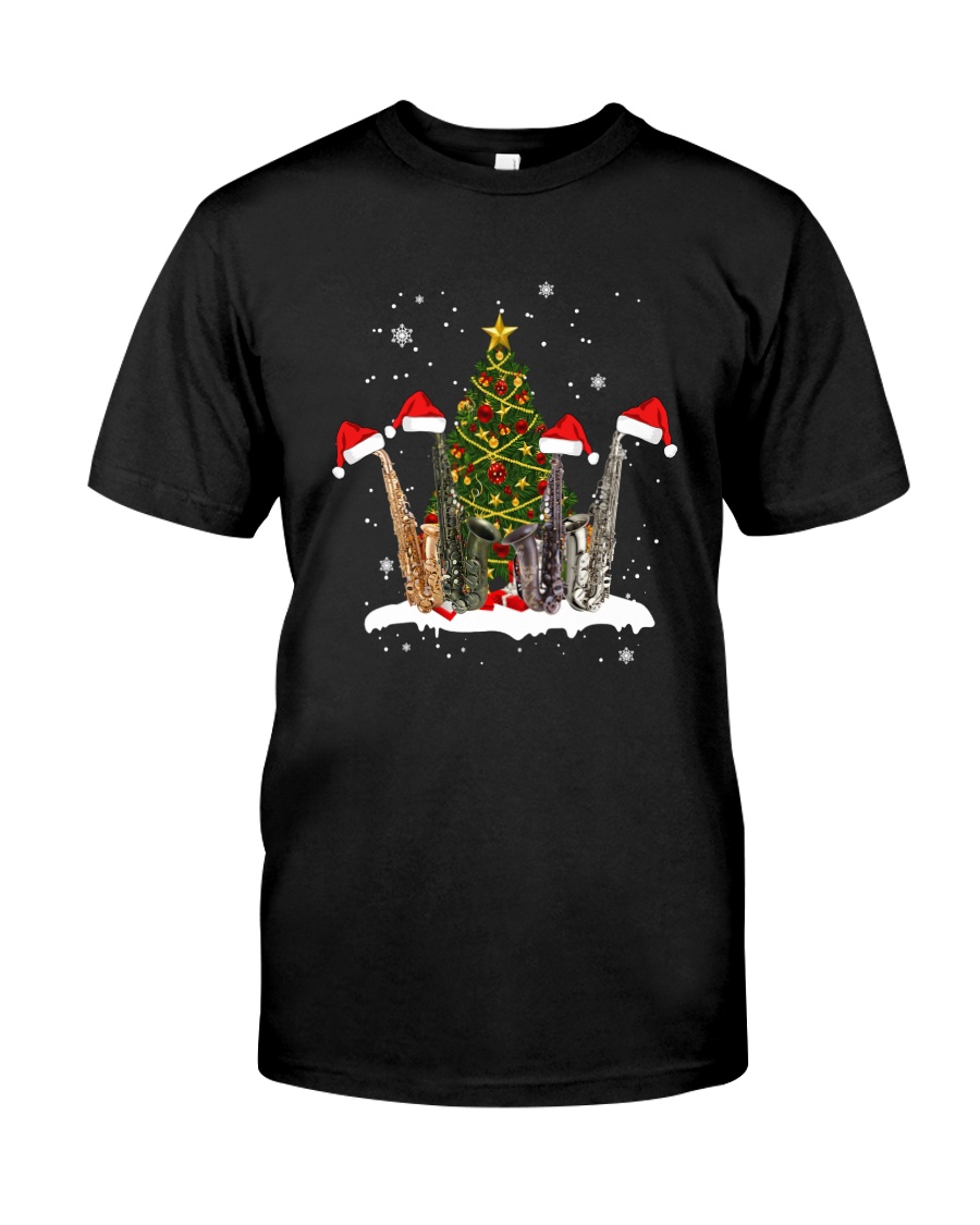 TREE CHRISTMAS SAXOPHONE Classic T-Shirt