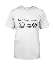 SOFTBALL COFFEE DOG Classic T-Shirt front