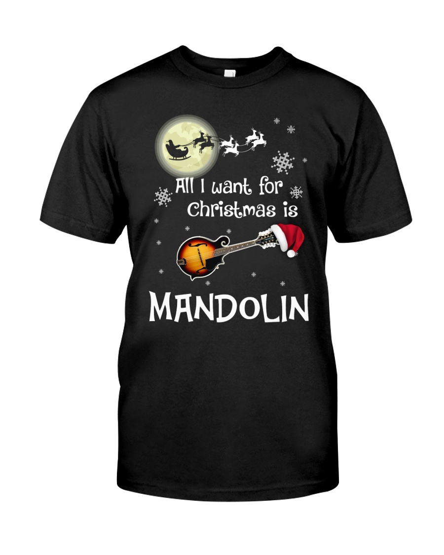 AII I WANT CHRISTMAS IS MANDOLIN Classic T-Shirt