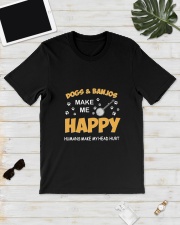 DOGS BANJOS HAPPY Classic T-Shirt lifestyle-mens-crewneck-front-17