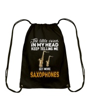 TELLING ME SAXOPHONE Drawstring Bag thumbnail