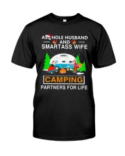 SMARTASS WIFE CAMPING Classic T-Shirt front
