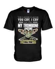 LAUGH CRY TROMBONE V-Neck T-Shirt thumbnail