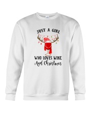 GIRL WINE CHRISTMAS Crewneck Sweatshirt thumbnail