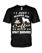 Saint Bernard V-Neck T-Shirt thumbnail