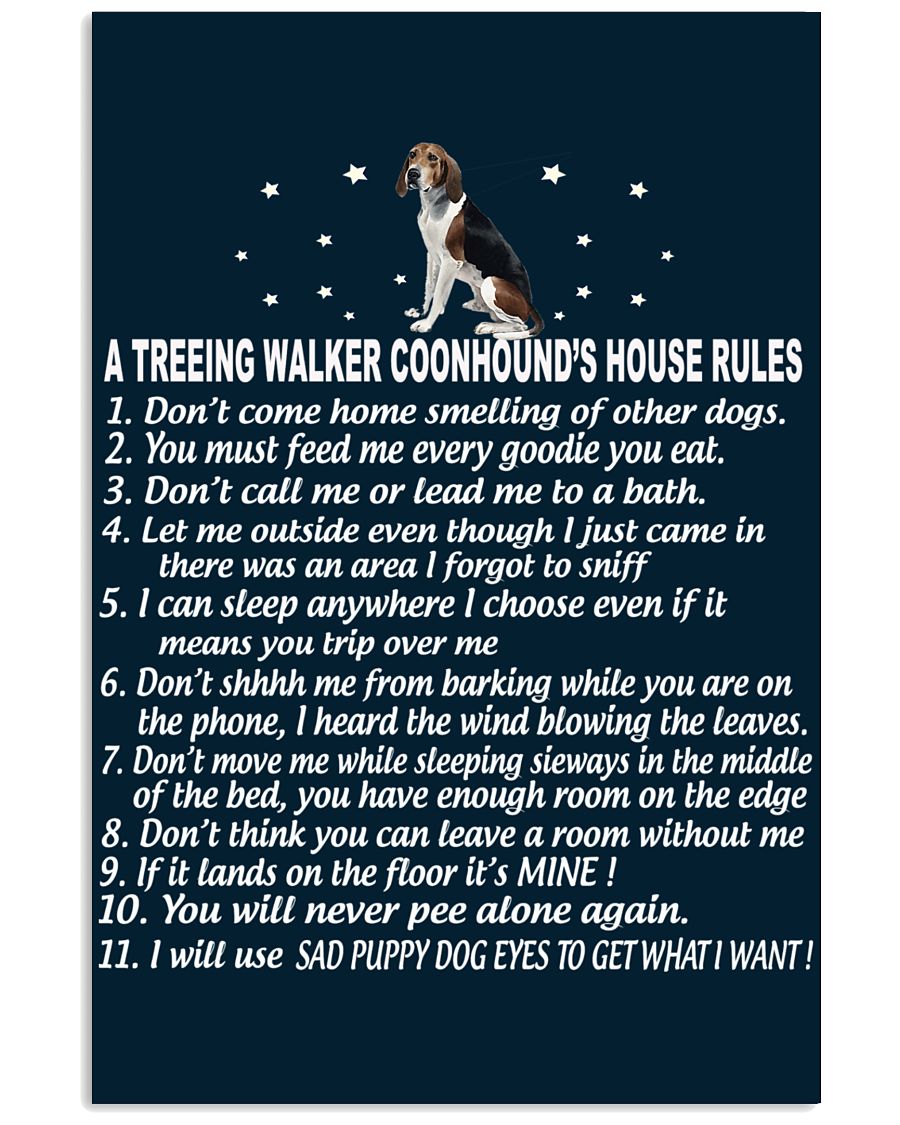 TREEING WALKER COONHOUND 11x17 Poster