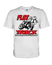 FLAT TRACK ANYONE CAN RIDE MX PARKER V-Neck T-Shirt thumbnail