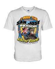 I MISS SAN JOSE INDOOR FRONT ONLY PERRI V-Neck T-Shirt thumbnail