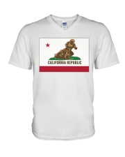 SPEEDWAY CALIFORNIA REPUBLIC V-Neck T-Shirt thumbnail
