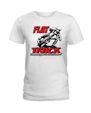 FLAT TRACK BECAUSE ANYONE CAN RIDE MX Ladies T-Shirt thumbnail