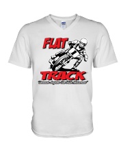 FLAT TRACK BECAUSE ANYONE CAN RIDE MX V-Neck T-Shirt thumbnail