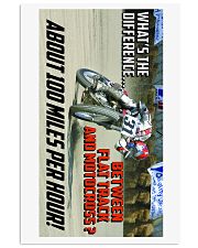 DIFFERENCE BETWEEN FLATTRACK AND MX 16x24 Poster front
