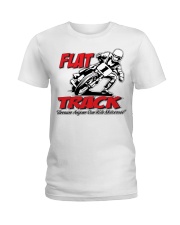 FLAT TRACK Because Anyone can Ride Motocross Kenny Ladies T-Shirt thumbnail
