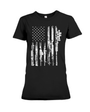Gun - The Gun Flag Premium Fit Ladies Tee thumbnail