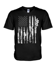 Gun - The Gun Flag V-Neck T-Shirt thumbnail