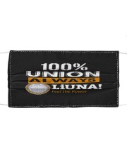 100 union always Cloth face mask front