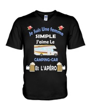 Je Suis Une femme SIMPLE V-Neck T-Shirt thumbnail