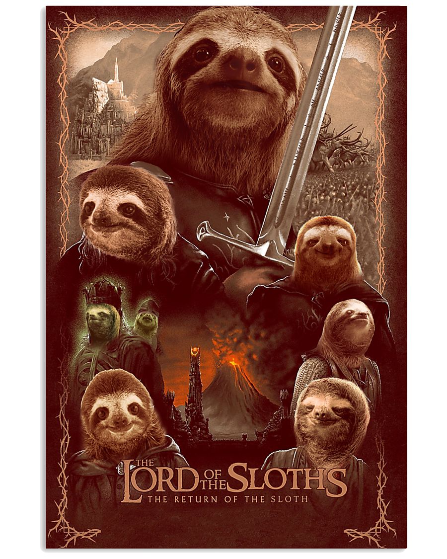 Lord of the Sloths Parody Poster 11x17 Poster