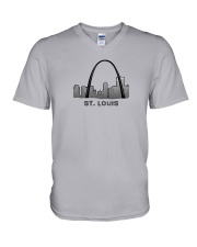 The St Louis Skyline V-Neck T-Shirt thumbnail