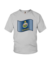 State Flag of Kansas Youth T-Shirt thumbnail