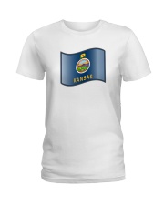 State Flag of Kansas Ladies T-Shirt thumbnail