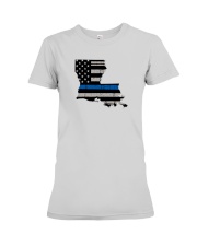 Louisiana - Thin Blue Line Premium Fit Ladies Tee thumbnail