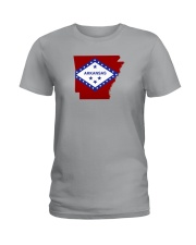State Flag of Arkansas Ladies T-Shirt thumbnail