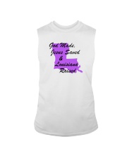God Made - Jesus Saved - Louisiana Raised Sleeveless Tee thumbnail