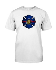Wisconsin - Thin Red Line Premium Fit Mens Tee thumbnail