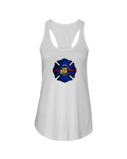 Wisconsin - Thin Red Line Ladies Flowy Tank thumbnail