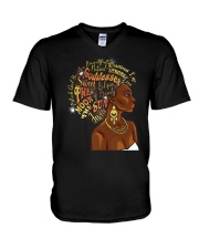 Black Queen - You are beautiful V-Neck T-Shirt tile