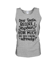 Dear Santa Unisex Tank tile